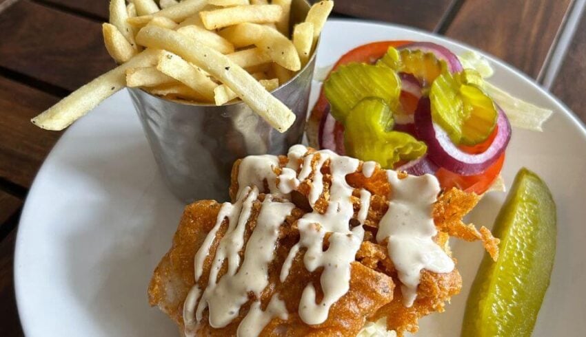 Walleye sandwich
