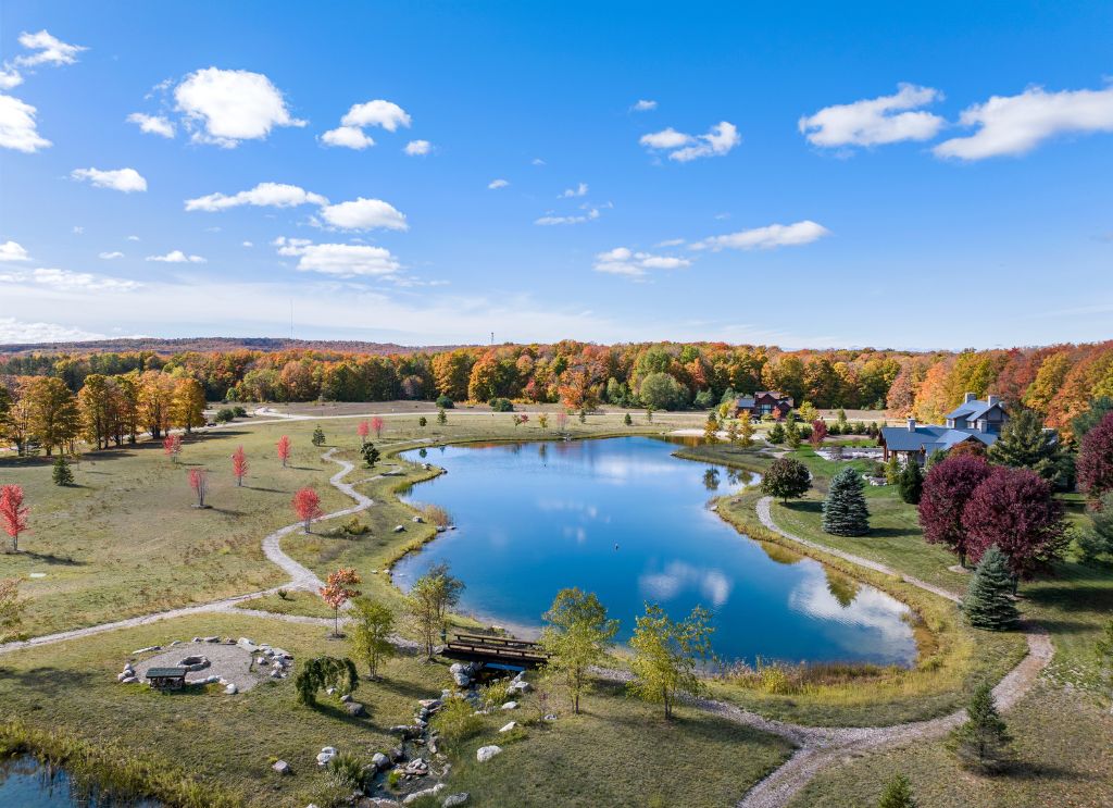 Camp True North pond