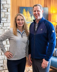 Alisa & Bill Winslow smiling for portrait